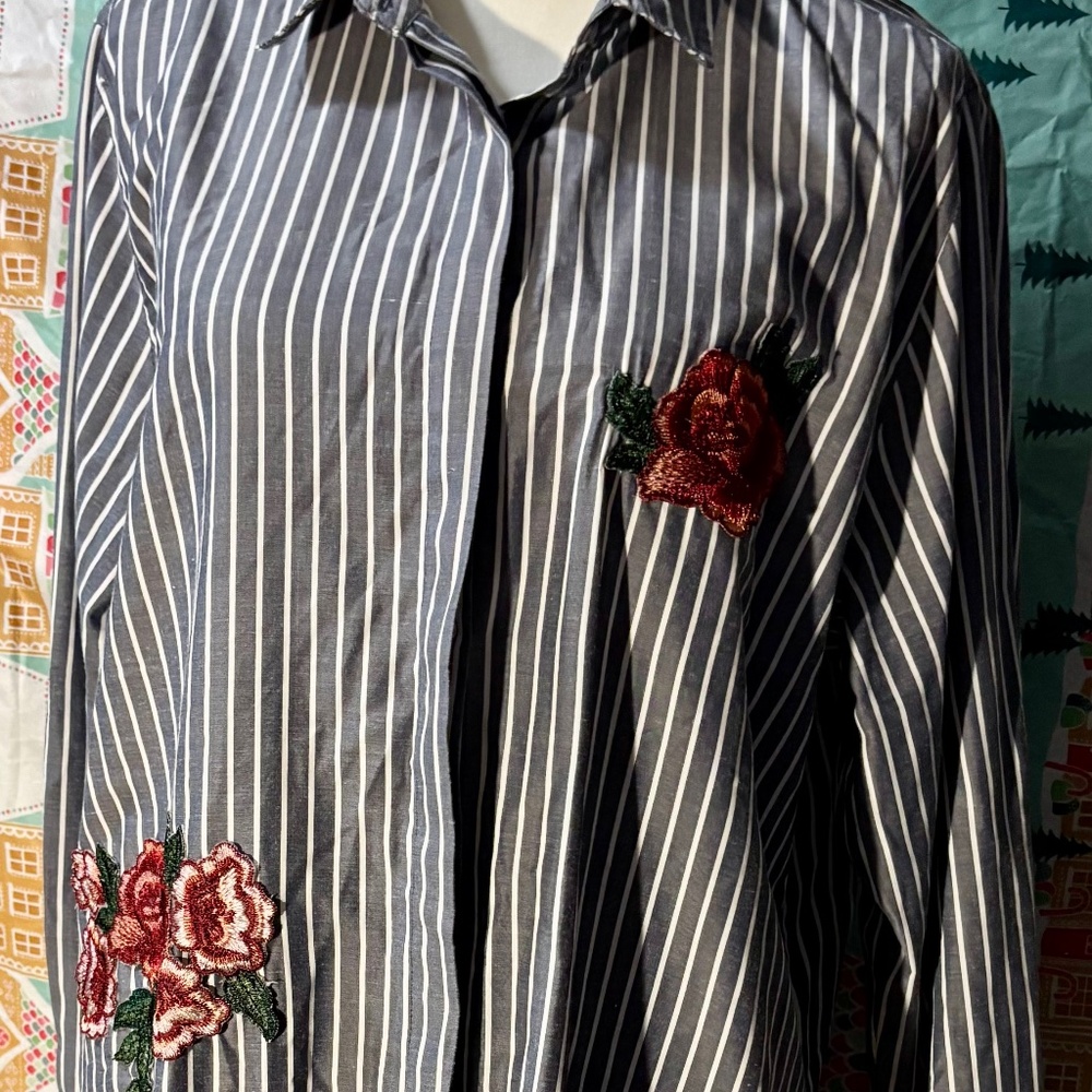 StyleHouse Striped Shirt Dress